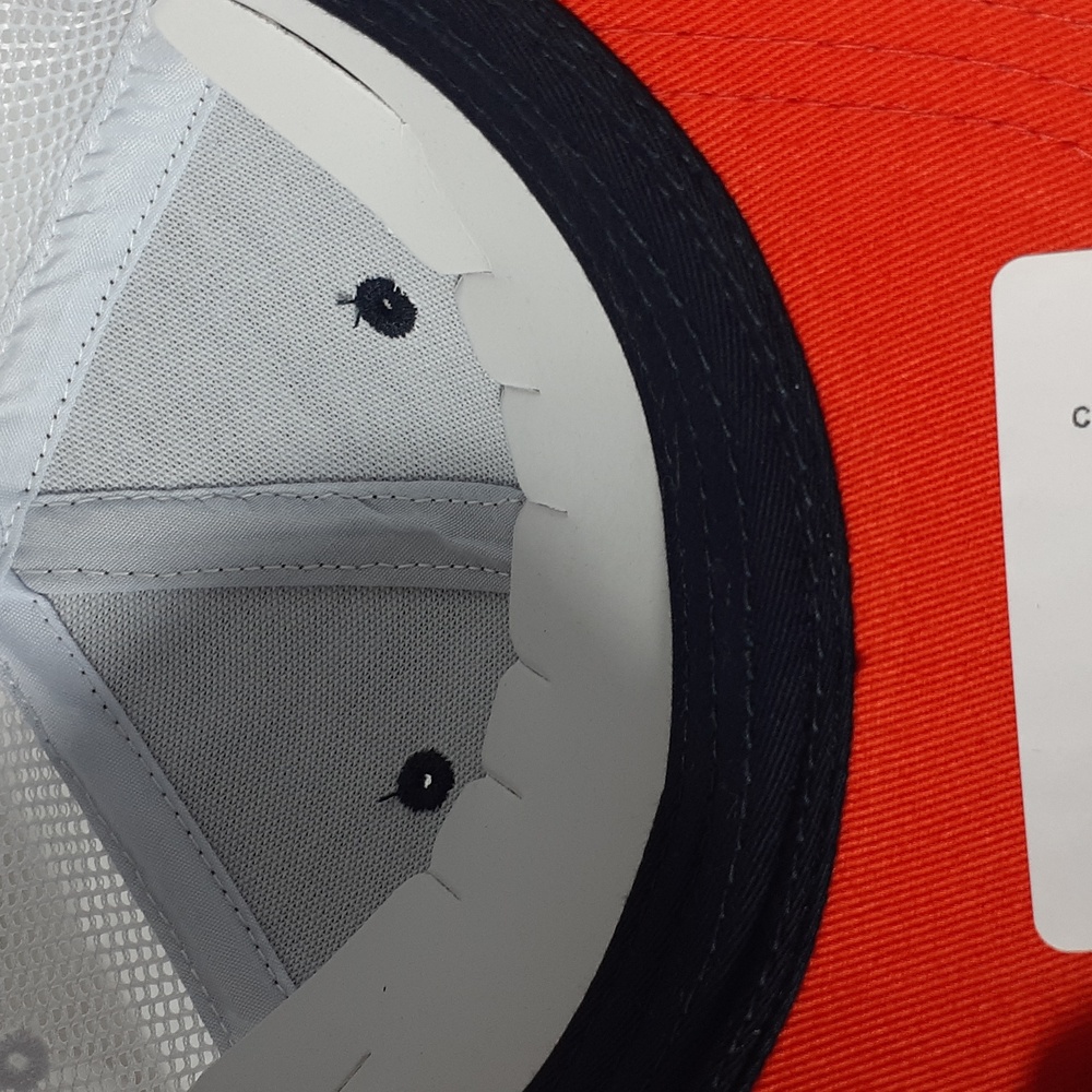 University Of Illinois Fighting Illini Cap Headgear Trucker Hat Navy/Orange - Picture 6 of 8